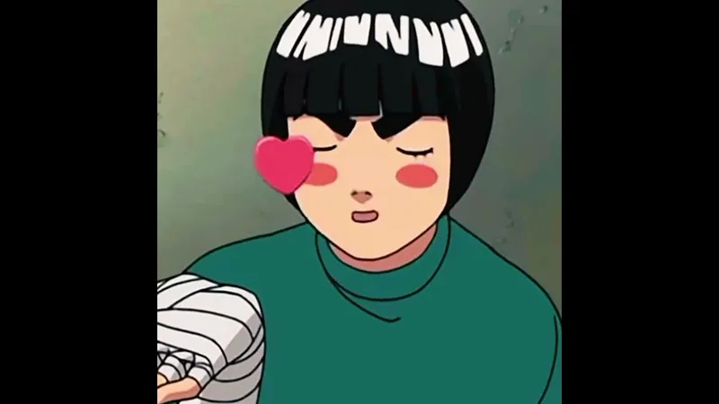 Ảnh Rock Lee cho thấy phong cách võ thuật mạnh mẽ và tự tin