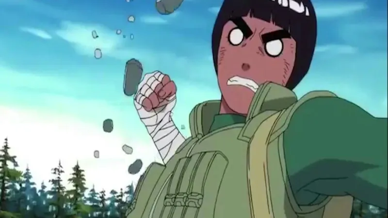 Mô tả quyết tâm của Rock Lee trong mọi hình ảnh chi tiết