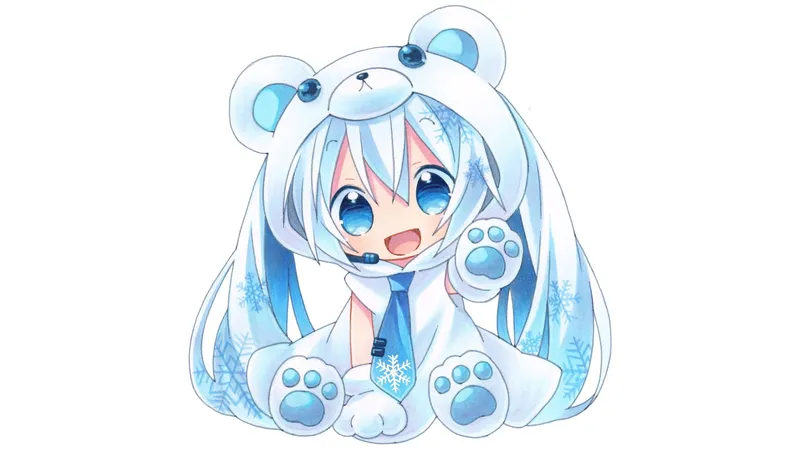 Đắm chìm trong thế giới anime với một hình nền Chibi dễ thương không thể cưỡng lại