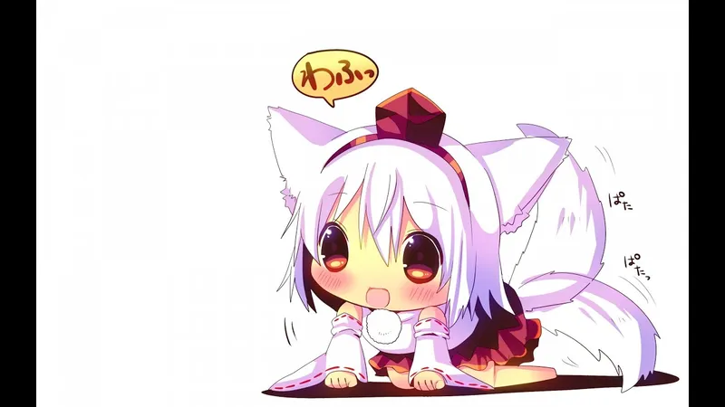 Đắm chìm trong thế giới anime Chibi với một hình nền máy tính dễ thương