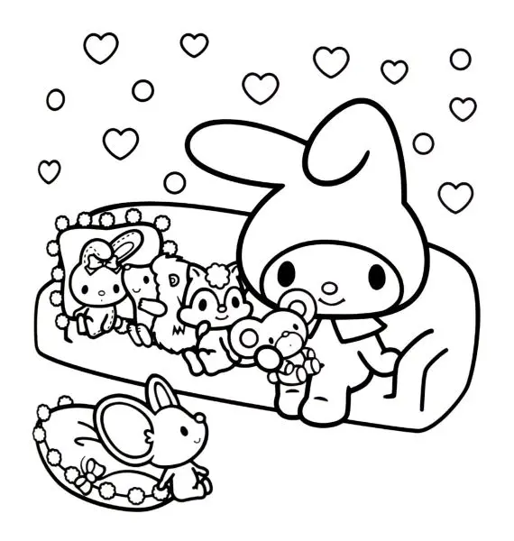 Tô màu cinnamoroll cùng trẻ em, mang lại những giờ phút thư giãn tuyệt vời.