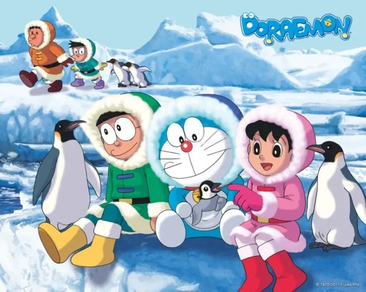 Hình nền Doraemon dễ thương cho máy tính xách tay