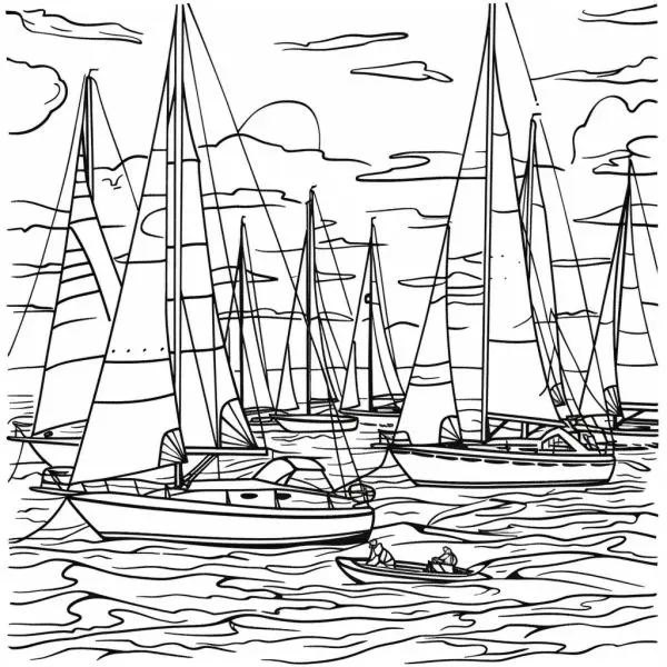 Coloring the boat racing festival: Interesting way to love traditional culture!