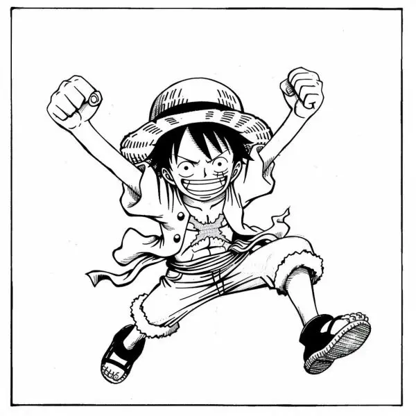 Biến Luffy thành phiên bản của bạn thông qua một bức tranh màu mát mẻ.