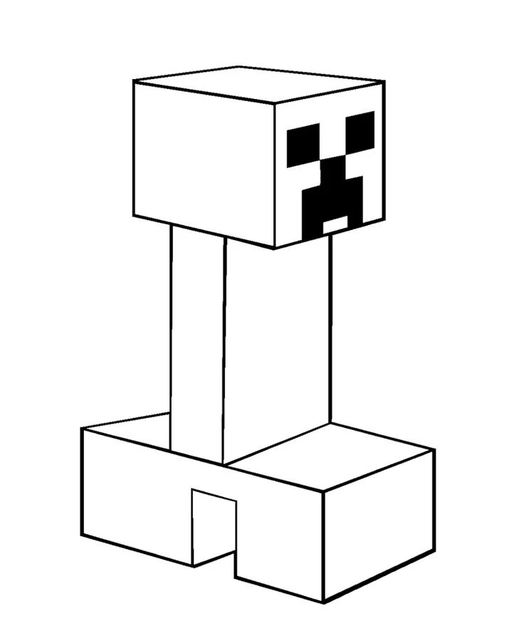 Download free Minecraft coloring paintings, your baby will not be able to take your eyes off.