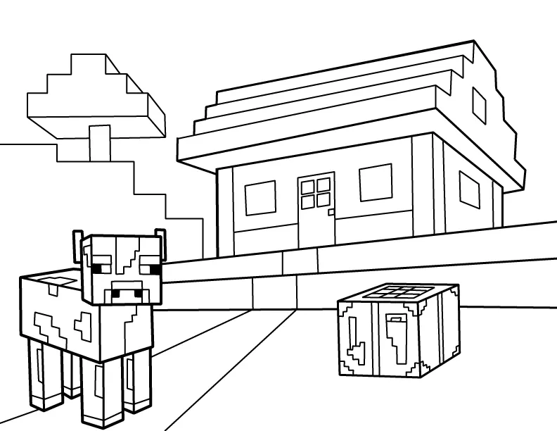 Download free Minecraft coloring paintings, your baby will unleash your creativity.