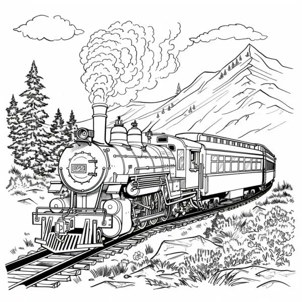 Live trains in coloring paintings - Baby love to explore!