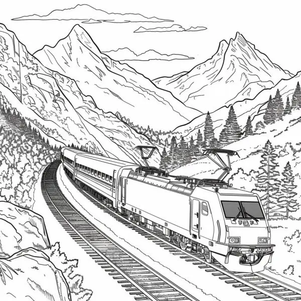 Help children learn the world through super beautiful train coloring.