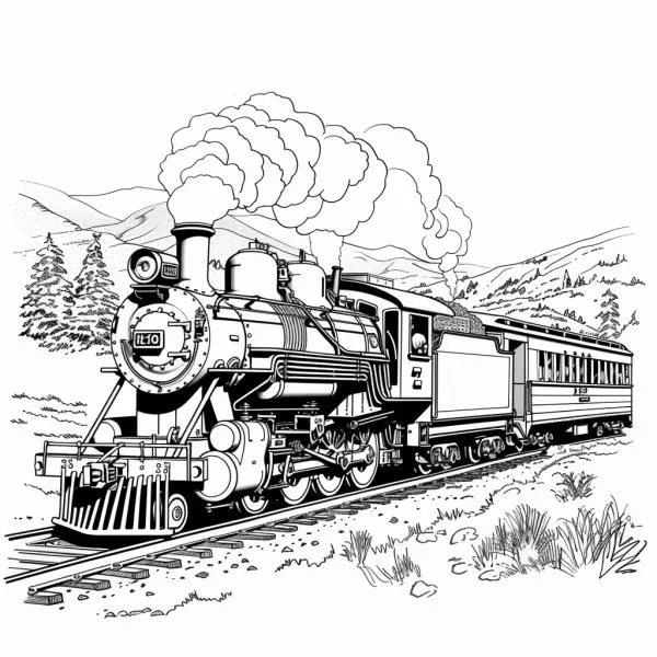 Baby will enjoy the free trains coloring, download today!