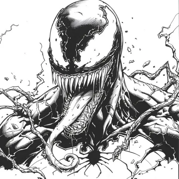 Tải xuống những bức tranh màu Venom đẹp nhất cho người hâm mộ Marvel.