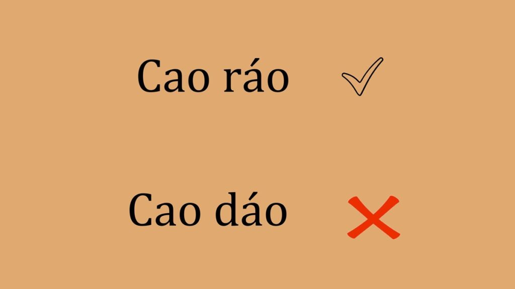 cao ráo hay cao dáo