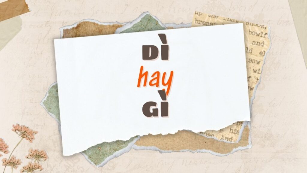 dì hay gì