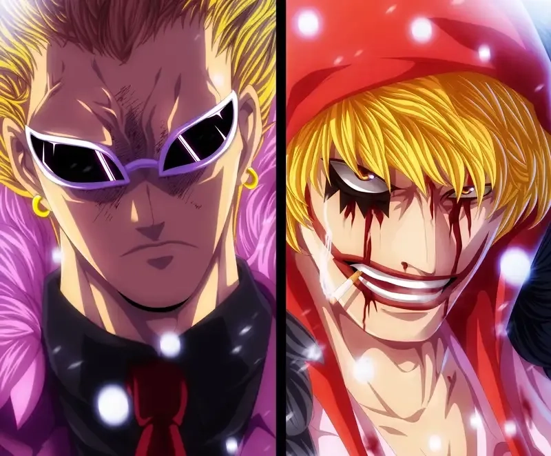 Trang phục màu hồng nổi bật của trang phục Donquixote Doflamingo