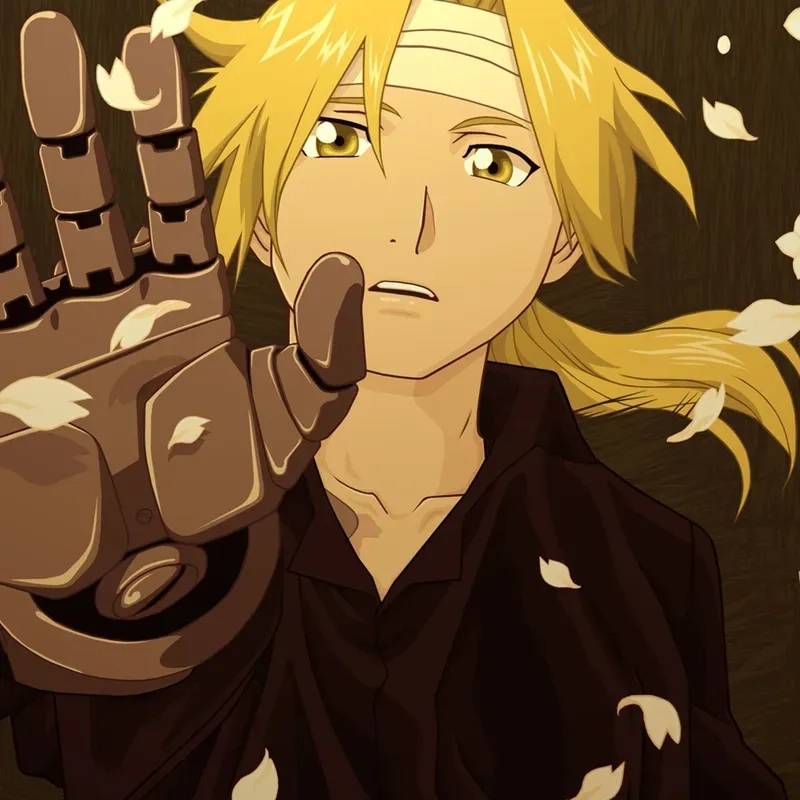 Tóc bện điển hình bện của bím tóc Edward Elric