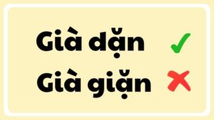 già dặn hay già giặn