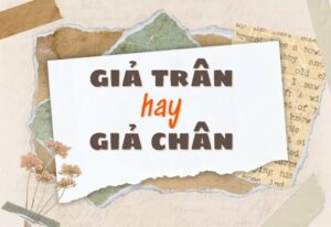 giả trân hay giả chân