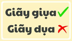 Giãy dụa hay giãy giụa là từ đúng chính tả