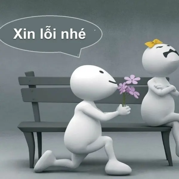 Meme xin lỗi vừa buồn vừa hài hước