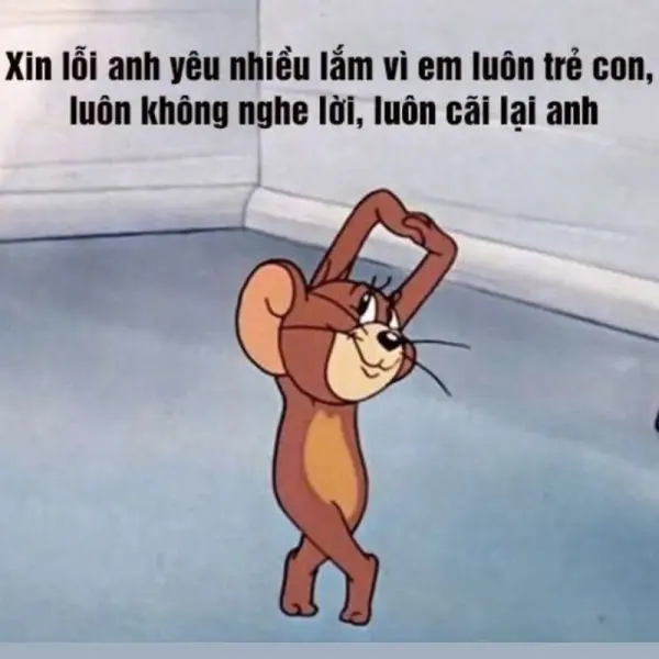 Meme xin lỗi vì buồn cười