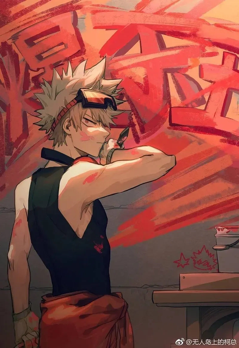 Katsuki Bakugo tô màu trang cho người hâm mộ sáng tạo