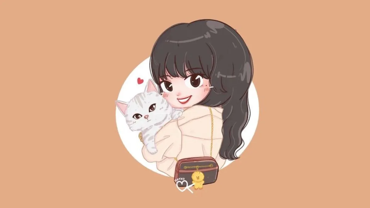 Bức ảnh Lisa Chibi đẹp, phù hợp để trở thành một hình đại diện cá tính.