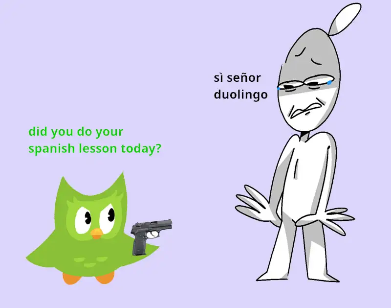 Duolingo Meme thật buồn cười