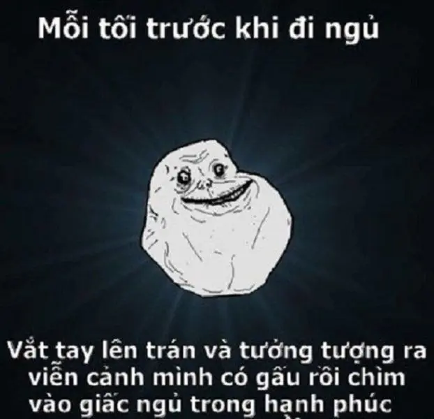 Meme đi ngủ hạnh phúc và vui tính