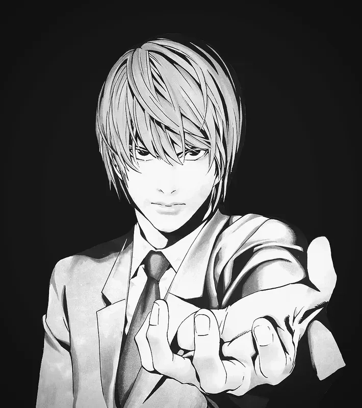 Ánh sáng yagami meme hình ảnh cổ điển của anime