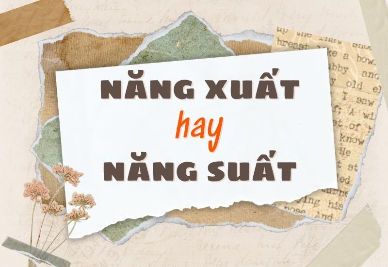 Năng xuất hay năng suất