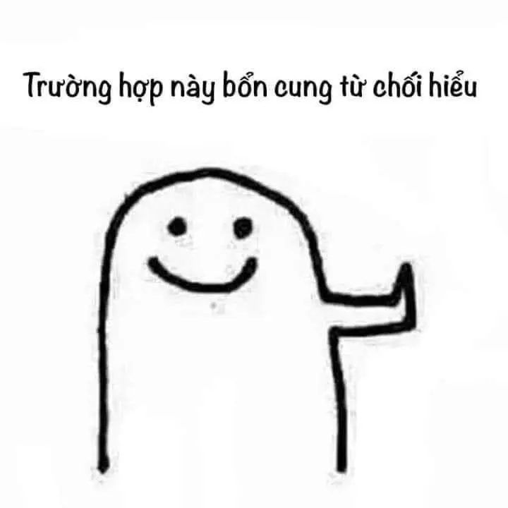 Meme từ chối với các biểu hiện đặc biệt