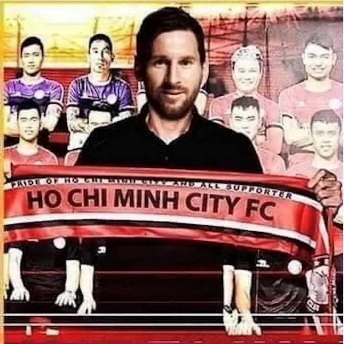 Messi Meme gia nhập Hồ Chí Minh City Meme