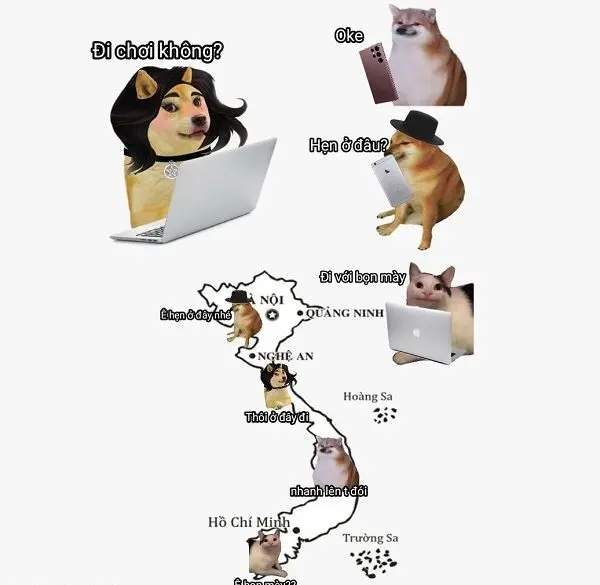 Funny Shiba Meme làm cho các mạng xã hội phấn khích