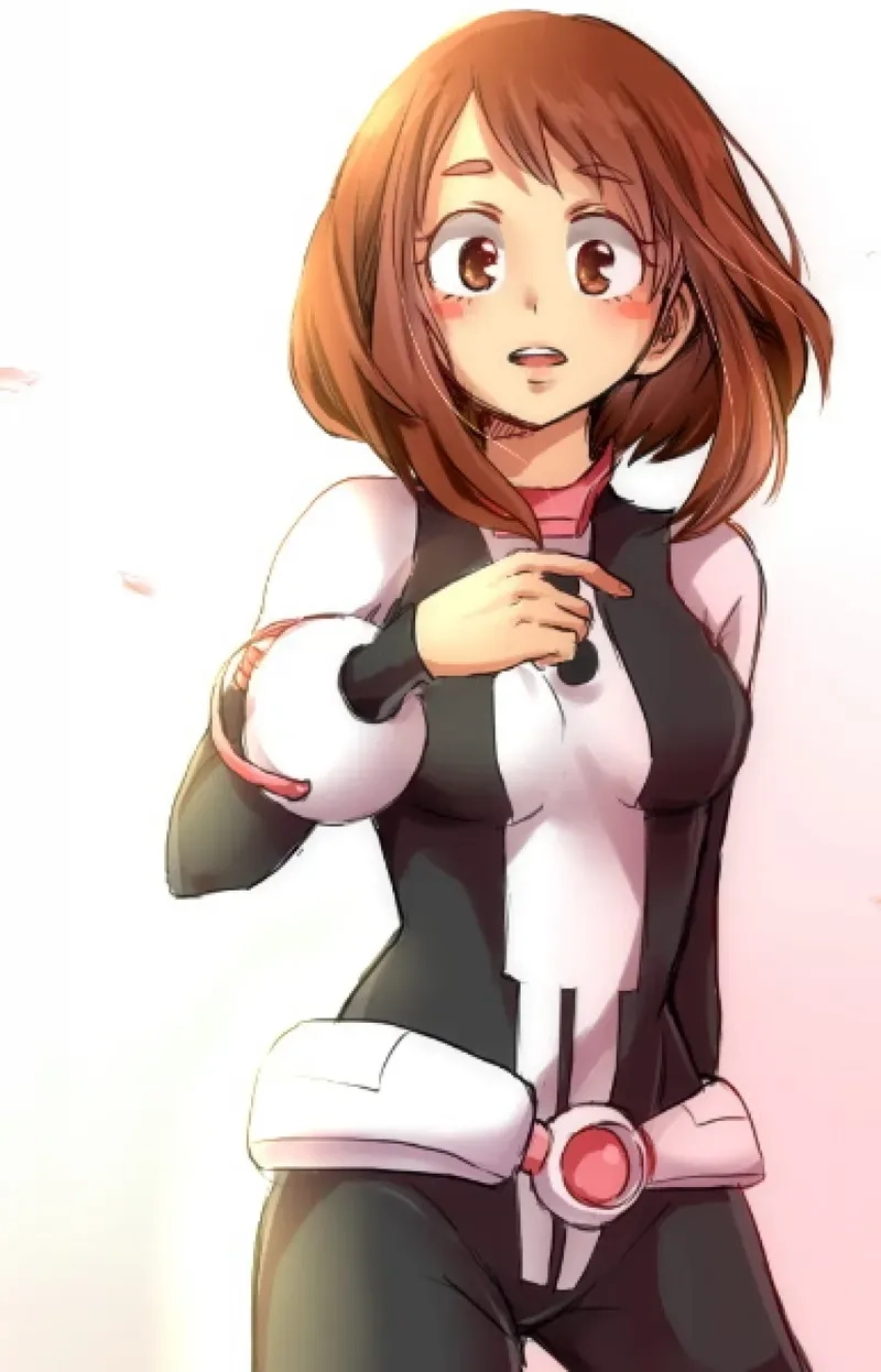 Uraraka Ochaco là một người bạn thân của Izuku Midoriya trong MHA