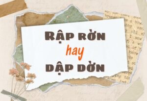 rập rờn hay dập dờn