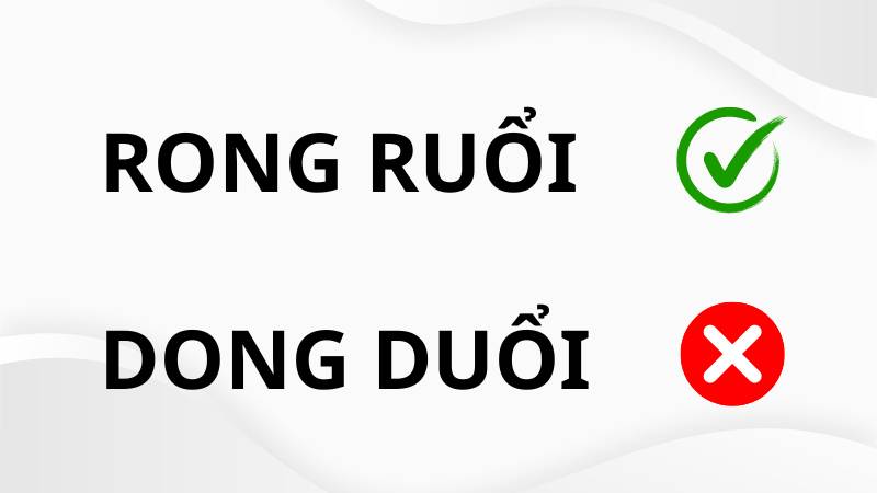 Rong ruổi hay dong duổi