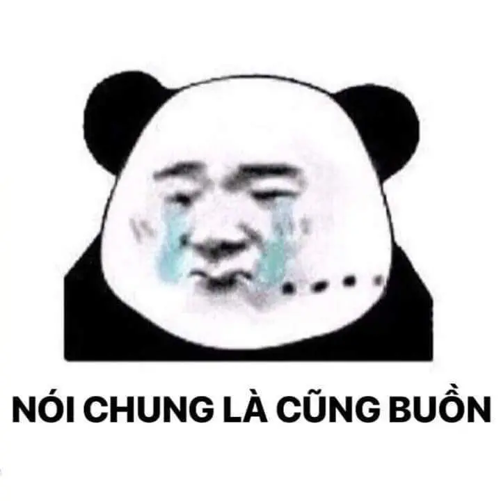 Panda meme buồn buồn cười