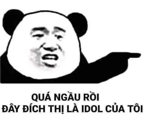 Meme panda dễ thương rất dễ thương