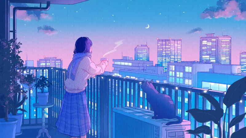 Không gian yên tĩnh xuất hiện thông qua Avatar Chill Lofi tinh tế