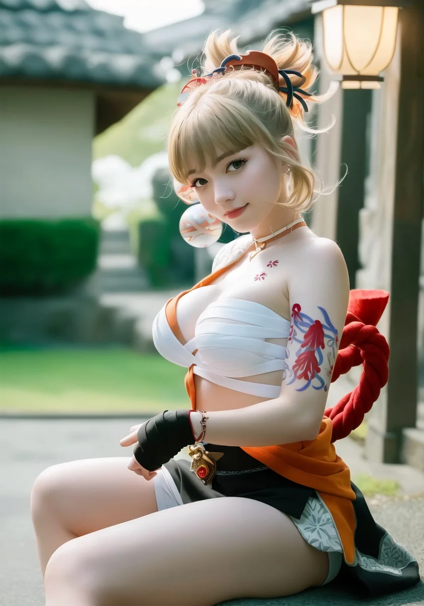 Hãy tận hưởng vẻ đẹp ngọt ngào trong bức tranh của một cô gái cosplay hầu gái.