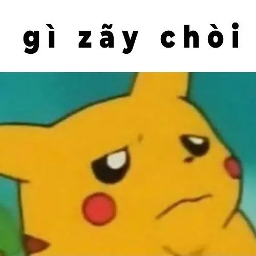 Pikachu meme thật buồn cười