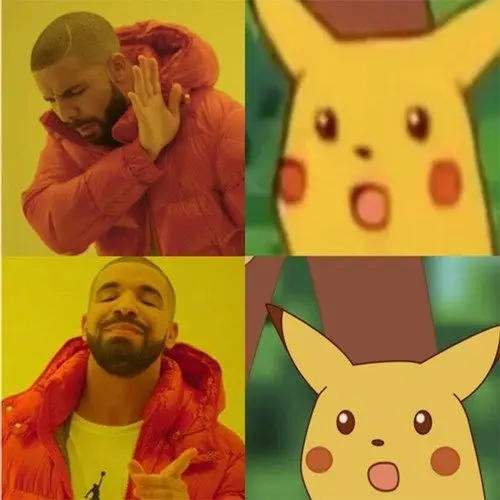 Pikachu meme hài hước và độc đáo