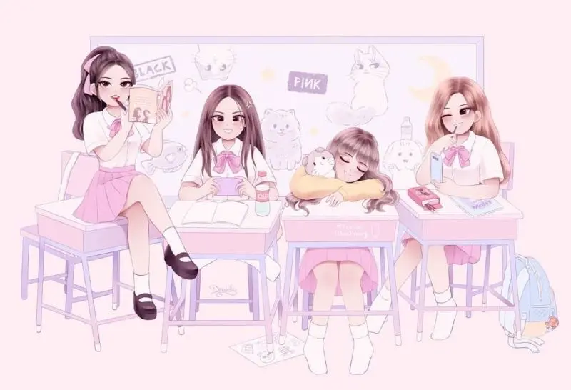 Blackpink Chibi hình ảnh, biểu tượng của sự sáng tạo và ngọt ngào