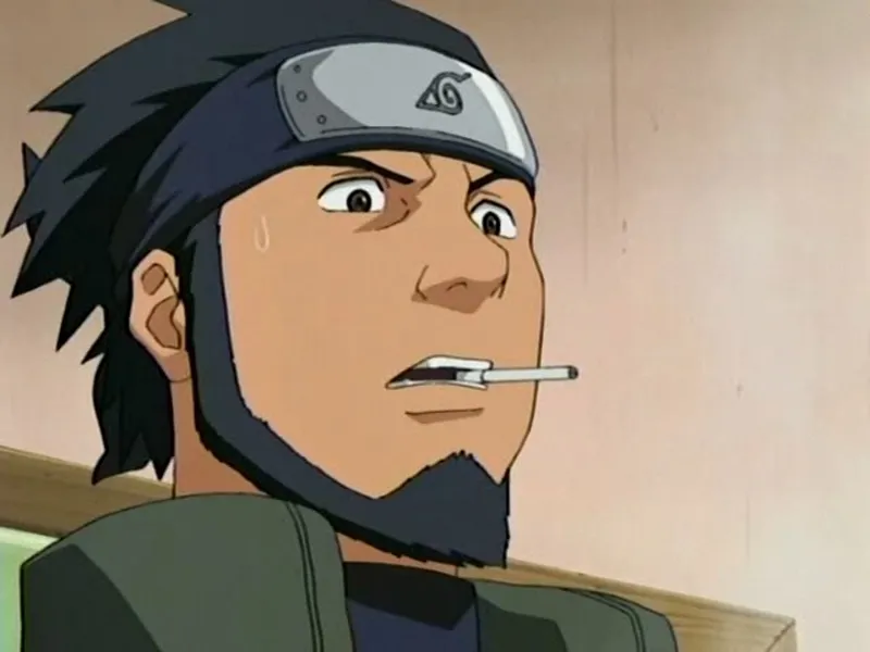 Ảnh Asuma Sarutobi cho thấy quyết tâm cao