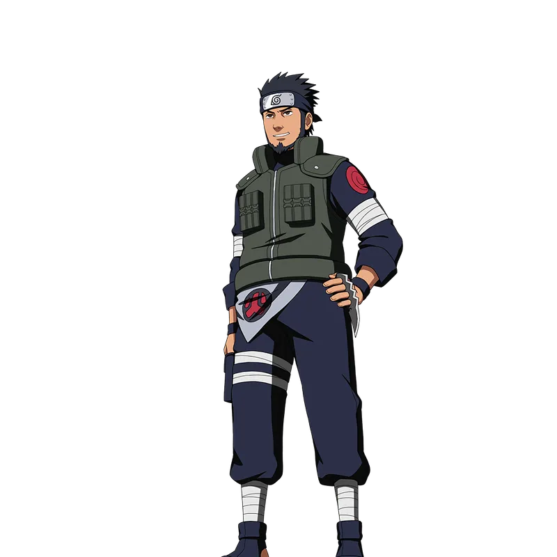 Hình ảnh của Asuma Sarutobi có một biểu tượng trong trái tim của người hâm mộ