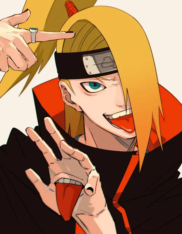 Ảnh Deidara với cách thức bí ẩn, mạnh mẽ