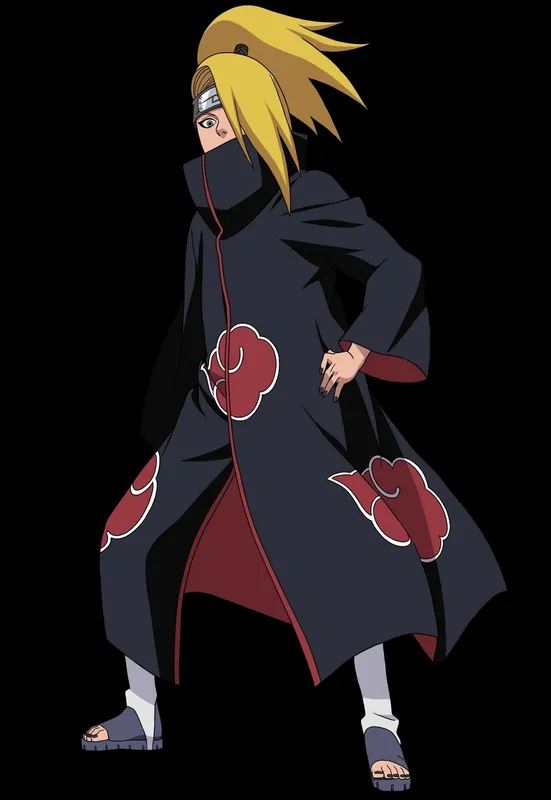 Biểu hiện nghệ sĩ của Deidara trong hình dạng hấp dẫn