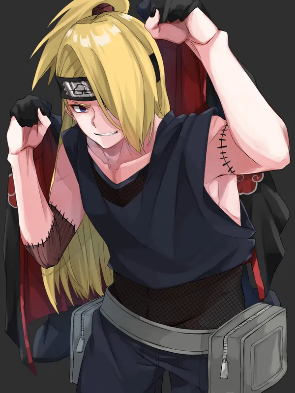 Phong cách lạnh lùng và quyết đoán của Deidara