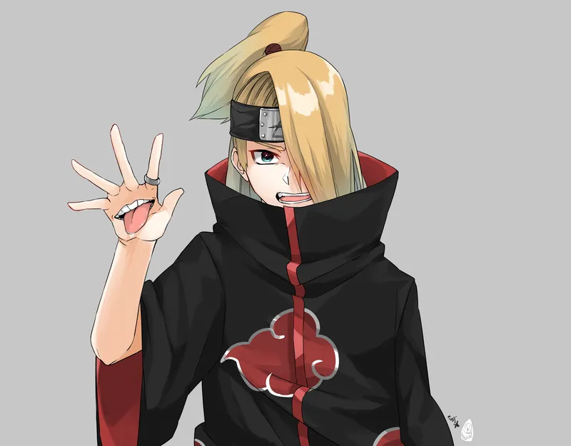 Deidara và phong cách chiến đấu độc đáo trong anime