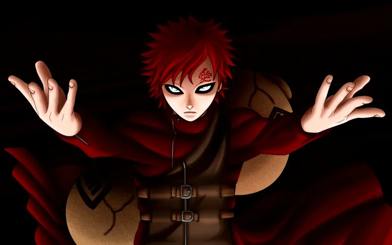 Hình ảnh Gaara với sức thu hút mạnh mẽ, làm cho thương hiệu của Naruto