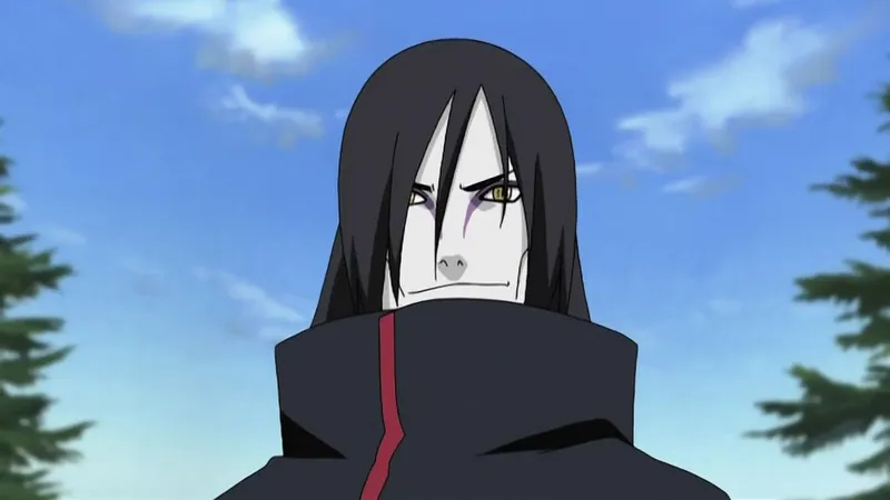 Hình ảnh Orochimaru rất sắc nét, mô tả sức mạnh và quyết tâm của nhân vật